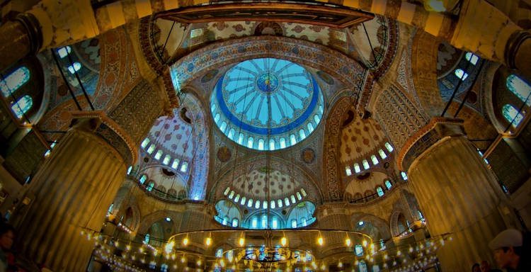 Interior of the Blue Mosque, Istanbul